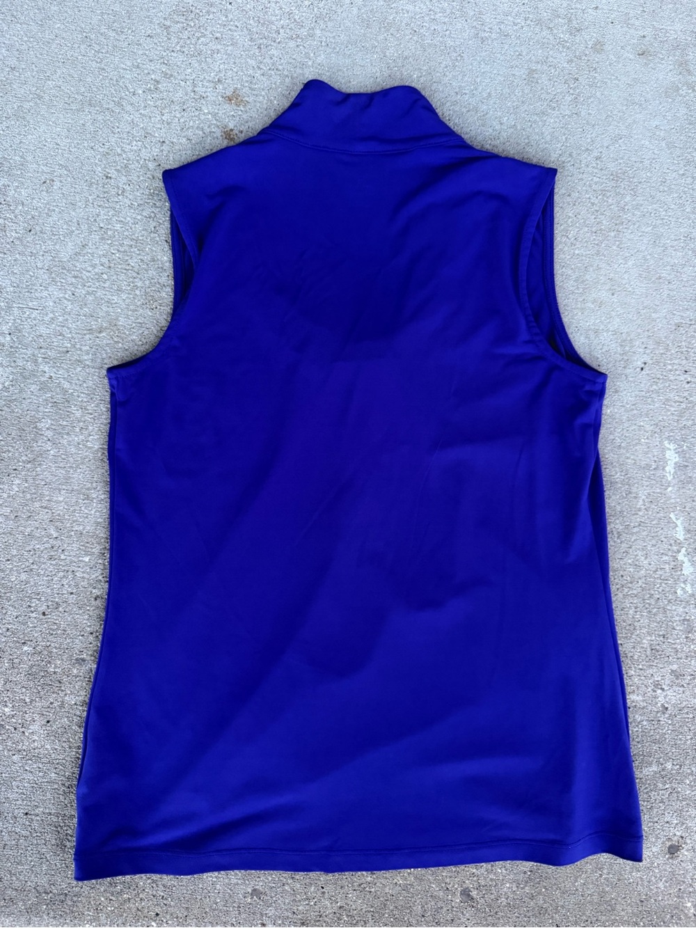 212 Collection Sleeveless Mock Neck Tank - Cobalt Blue